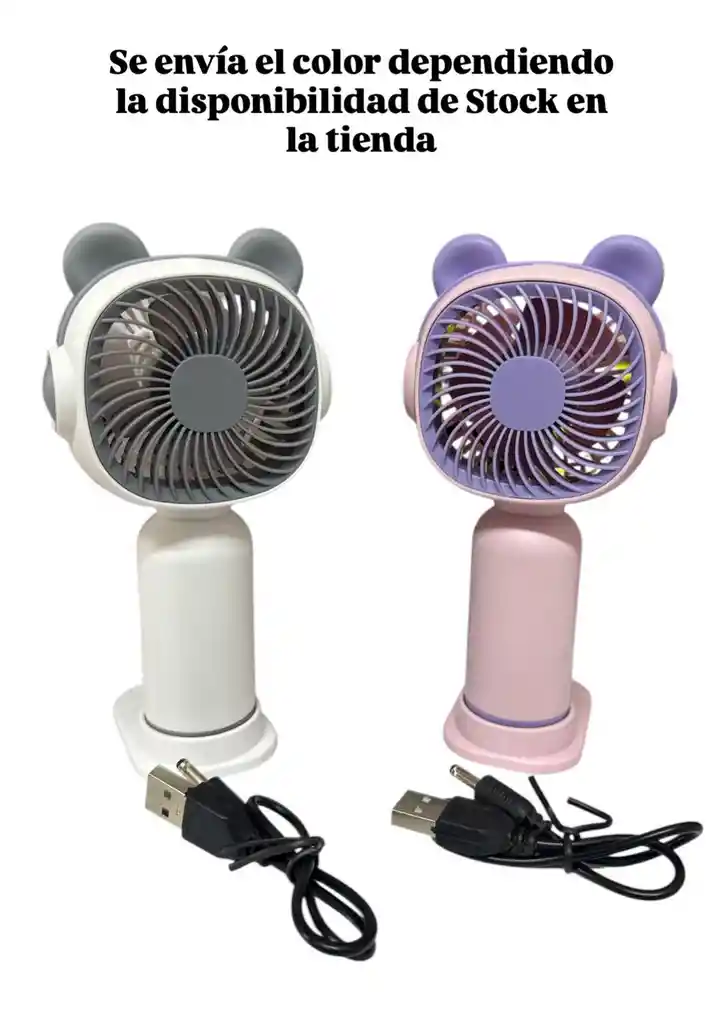 Ventilador Portatil De Mano Recargable Usb