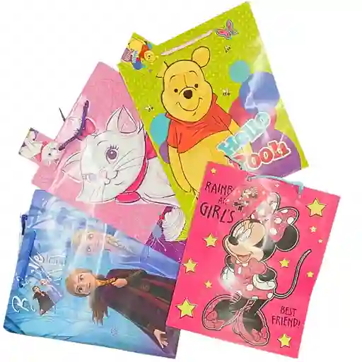 Primavera Bolsa De Regalo Personajes Disney, Niña - Grande