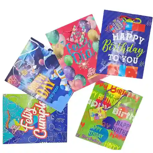 Primavera Bolsa De Regalo Cumpleaños - Mediana