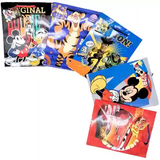 Primavera Bolsa De Regalo Personajes Disney, Niño - Mediana