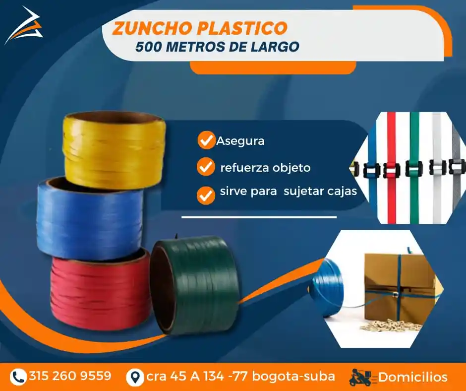 Zuncho Para Cajas De 500 Metros Empaque Y Embalaje