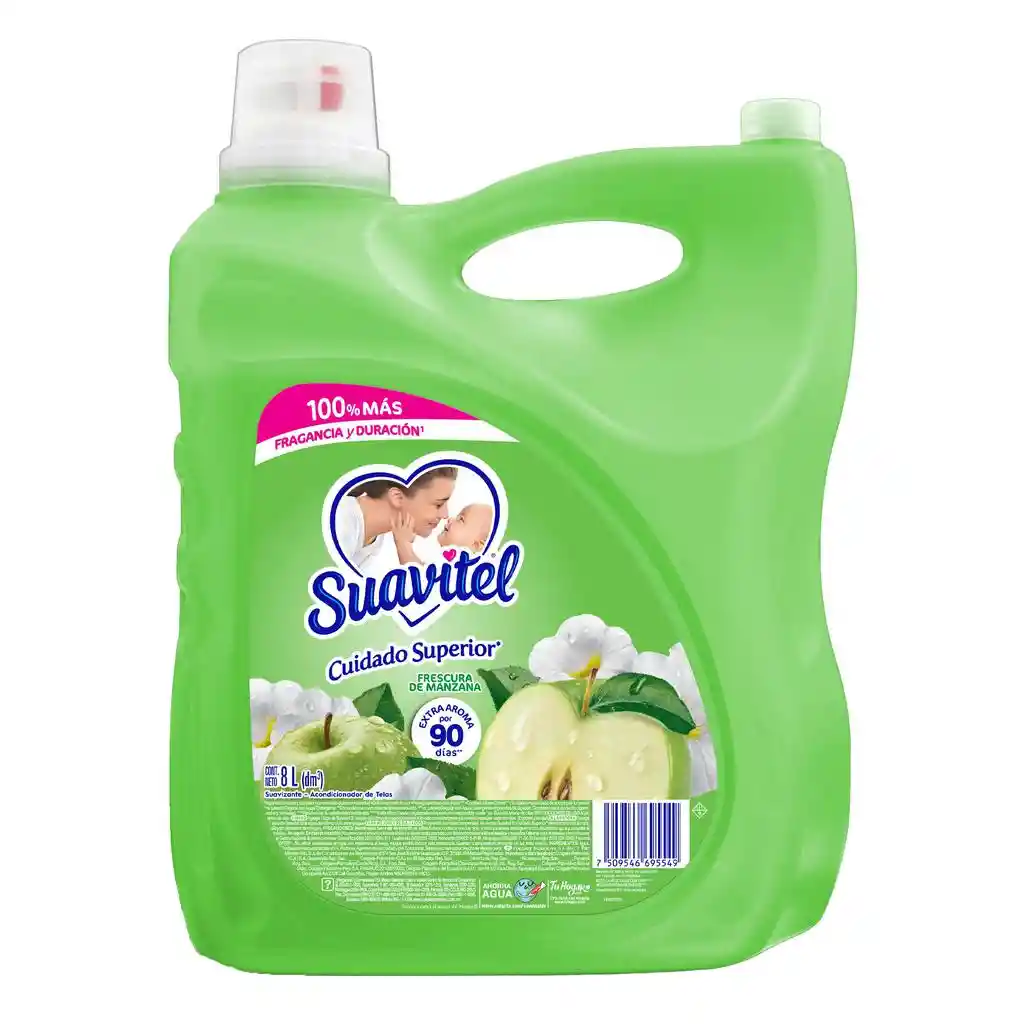 Suavitel Suavizante Frescura De Manzana Cuidado Superior 8 L