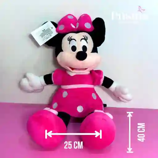 Peluche De Minnie Rosada 40x25 Cm