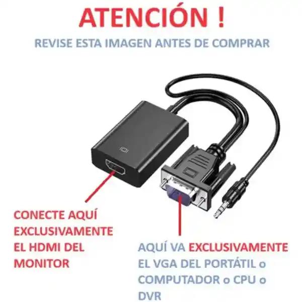 Convertidor Vga A Hdmi