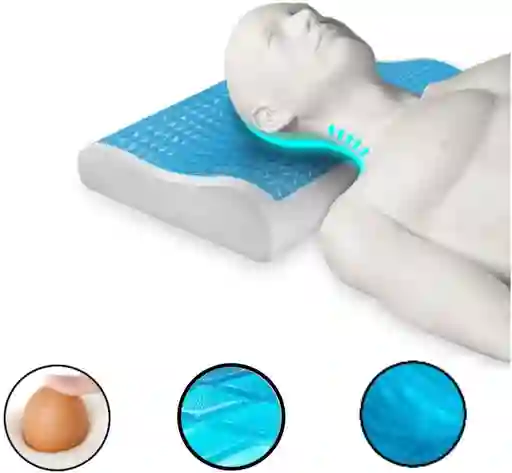 Almohada En Gel Ortopedica Refrescante Tecnologia Indeformable