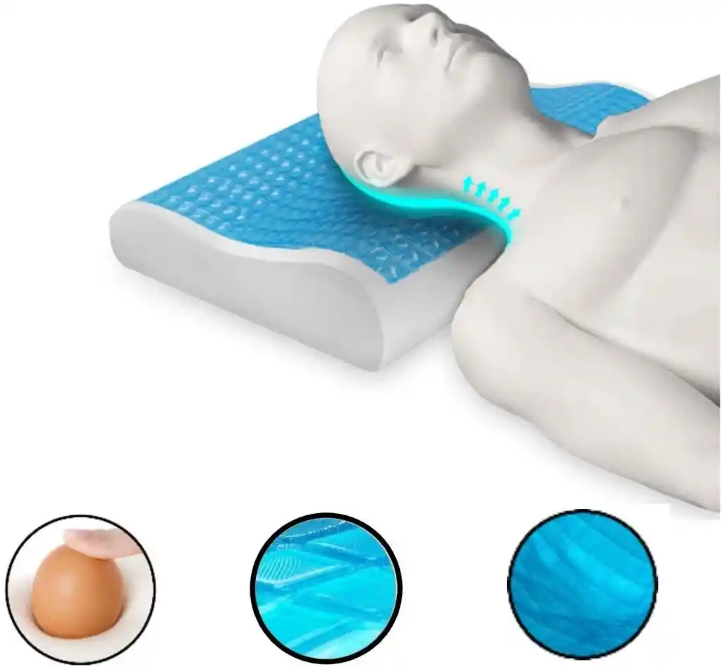Almohada En Gel Ortopedica Refrescante Tecnologia Indeformable