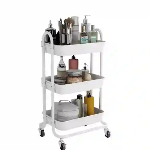 Carrito Organizador 3 Niveles Con Ruedas Multifuncional-