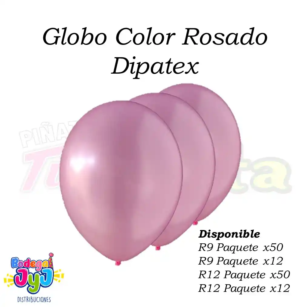 Globo R12 X12 Rosado Fashion Dipatex