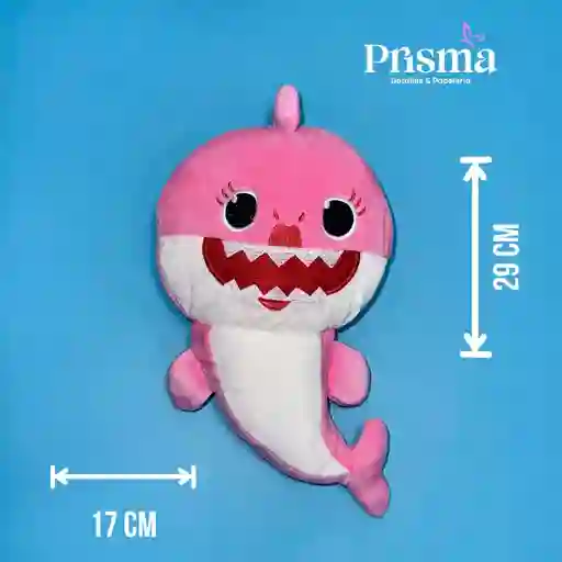 Peluche De Baby Shark Rosado 29x17 Cm