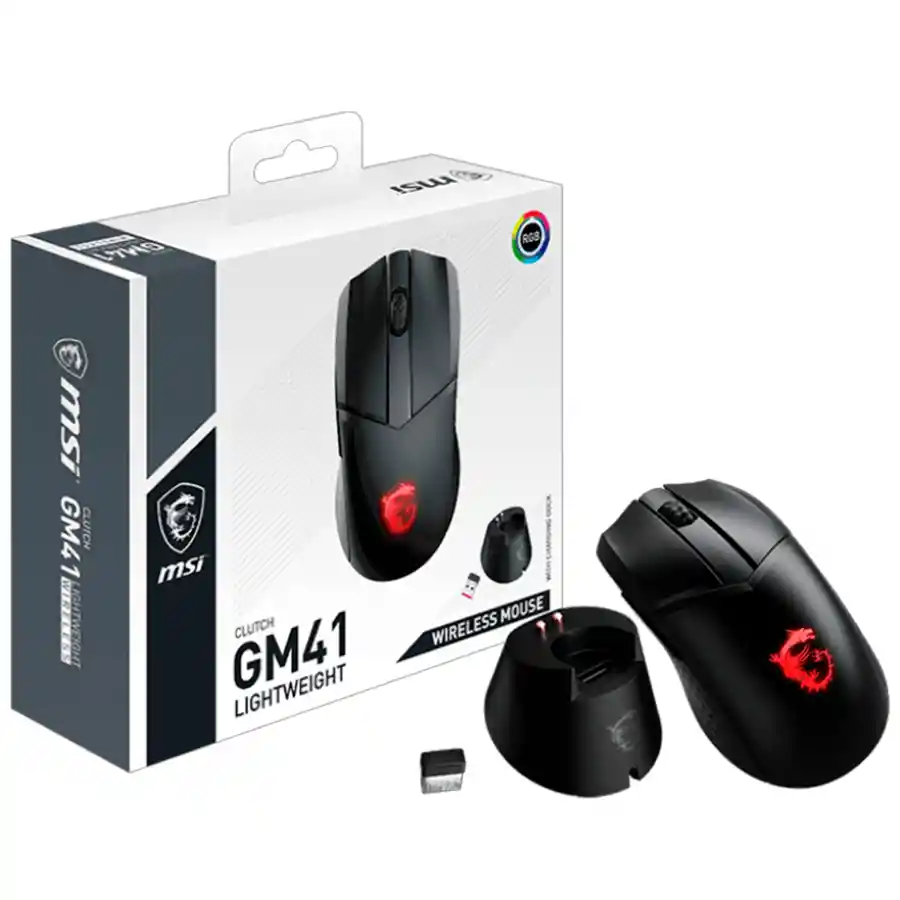 Mouse Gamer Msi Clutch Gm41 Lightweight Inalámbrico Rgb