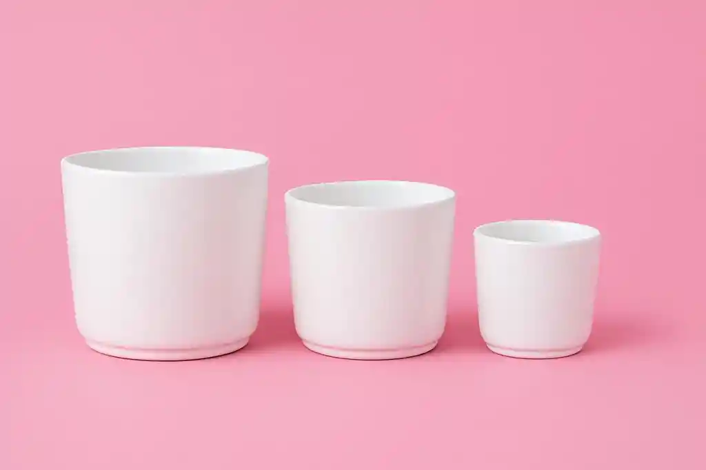 Matera C8 Blanca Pequeña En Ceramica