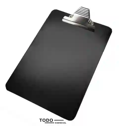 Tabla De Apoyo Tamaño Oficio Broche Metal Negro