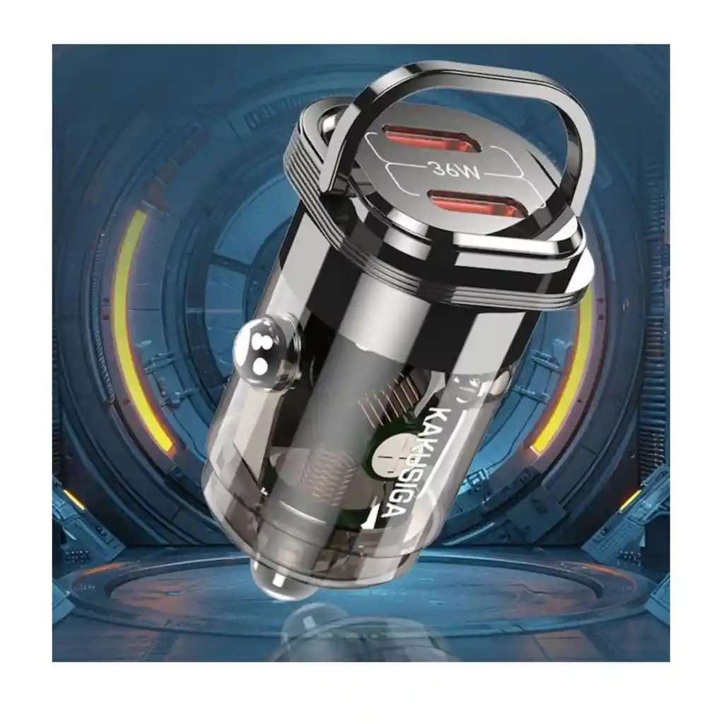 Cargador Para Carro De Cenicero Carga Rapida 36w 2c Kakusiga