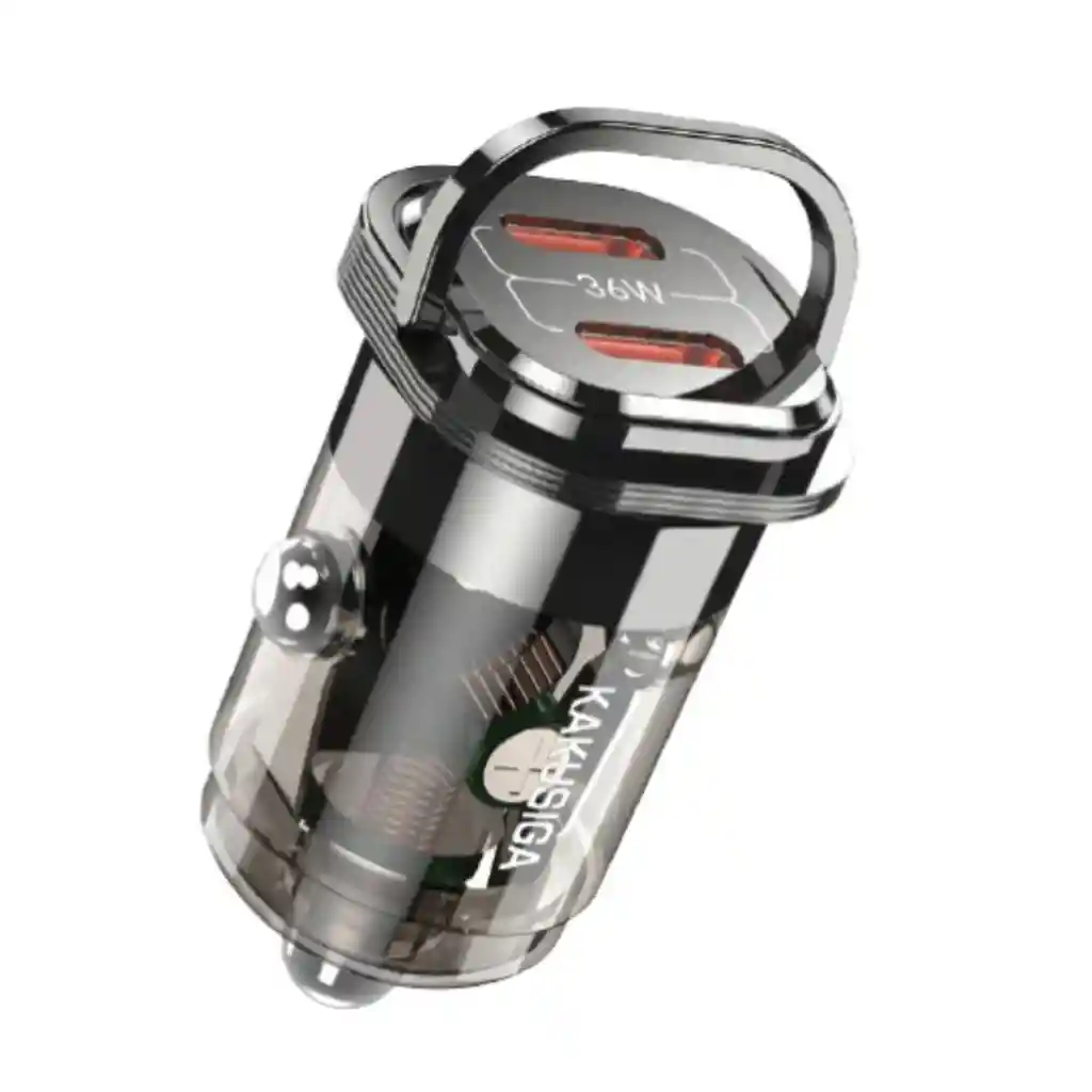 Cargador Para Carro De Cenicero Carga Rapida 36w 2c Kakusiga