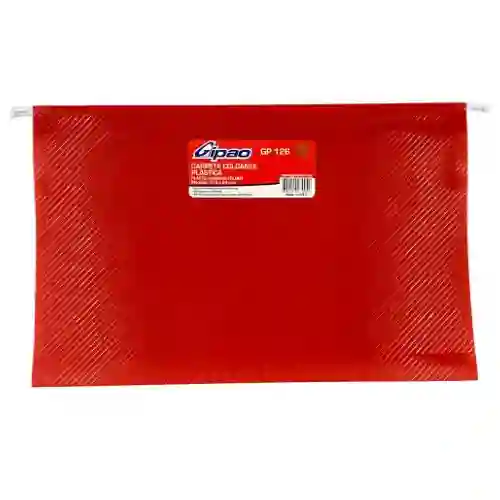 Carpeta Colgante Plástica, Varilla Metálica - Rojo