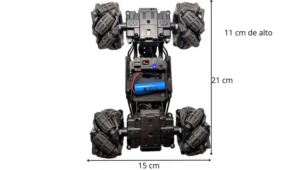 Carro Loco Todo Terreno Control Remoto Juguete Niños Con Luz