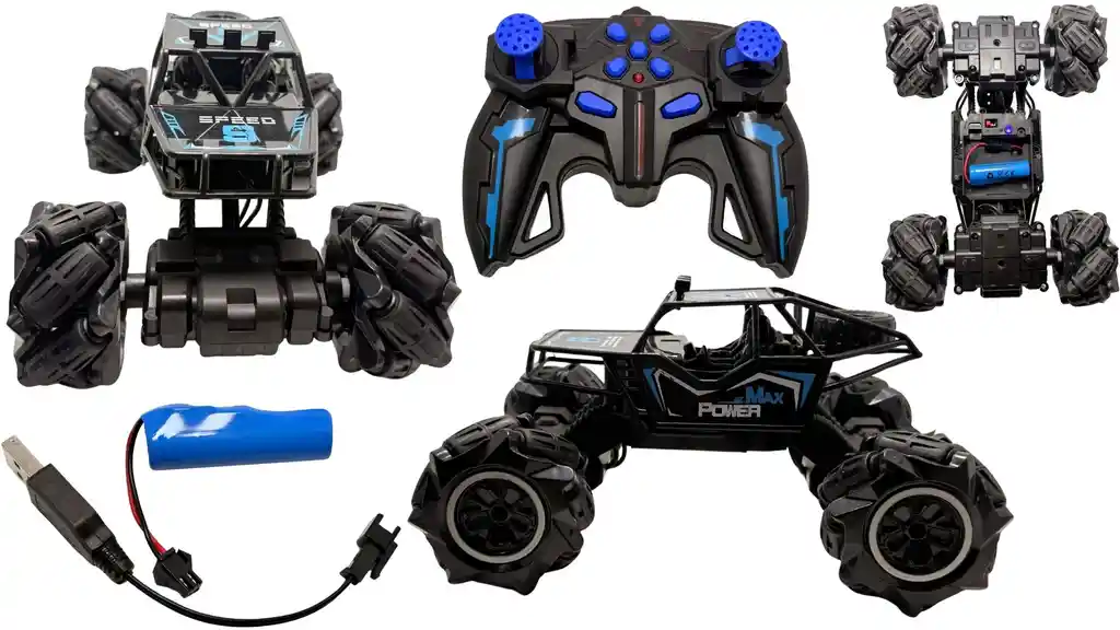 Carro Loco Todo Terreno Control Remoto Juguete Niños Con Luz