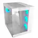 Caja Gamer Atx Cougar Fv150 White + 4 Fans Argb