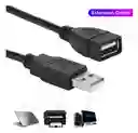 Cable De Extensión Usb 2.0 Pasivo De 1.5 Metros Color Negro