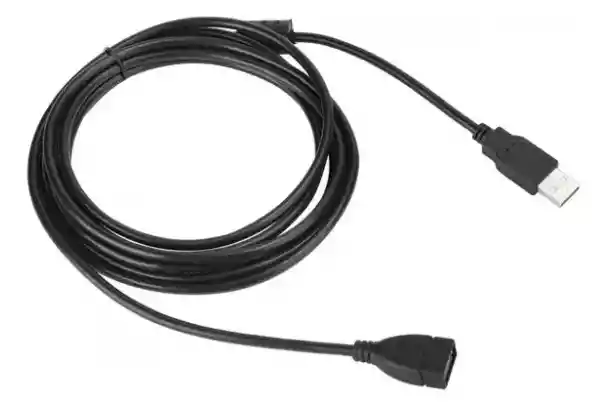 Cable De Extensión Usb 2.0 Pasivo De 1.5 Metros Color Negro