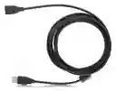 Cable De Extensión Usb 2.0 Pasivo De 1.5 Metros Color Negro