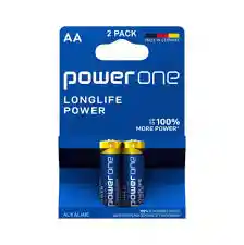 Pilas Alkalinas Doble A Power One X 2
