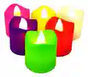 Caja De Velas X24 Decorativas Diseño Multicolor