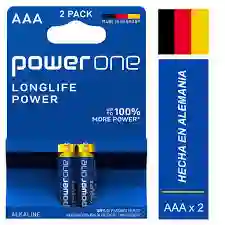 Pilas Alkalinas Triple A Power One X 2