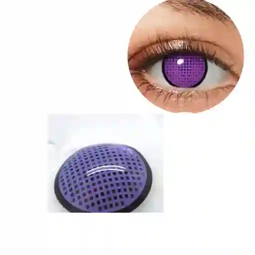 Halloween Lentes De Contacto Morado Malla