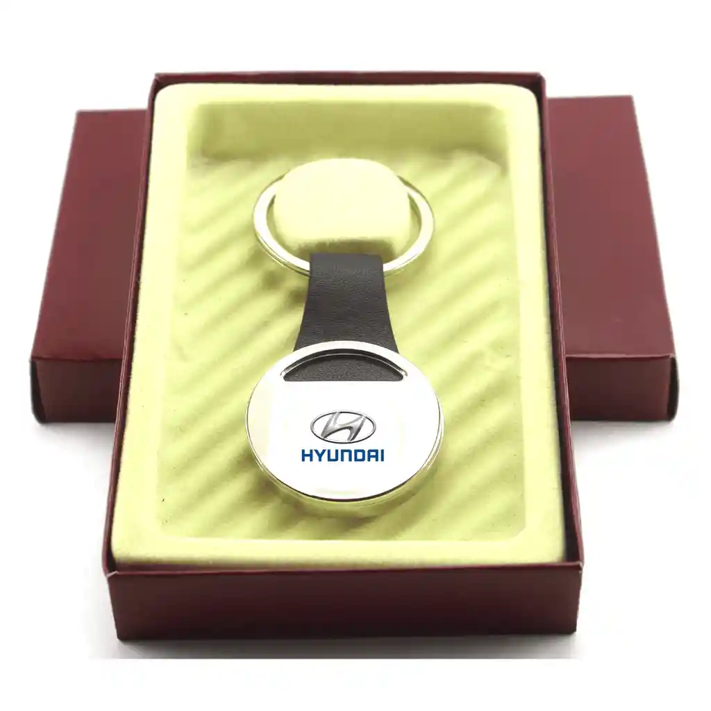 Llavero Hyundai Carro Metálico, De Lujo