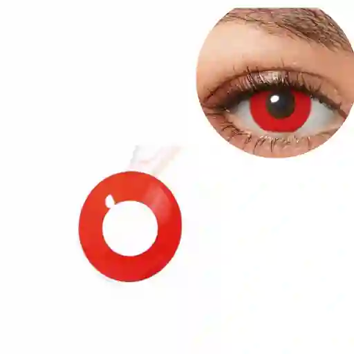 Halloween Lentes De Contacto Rojo