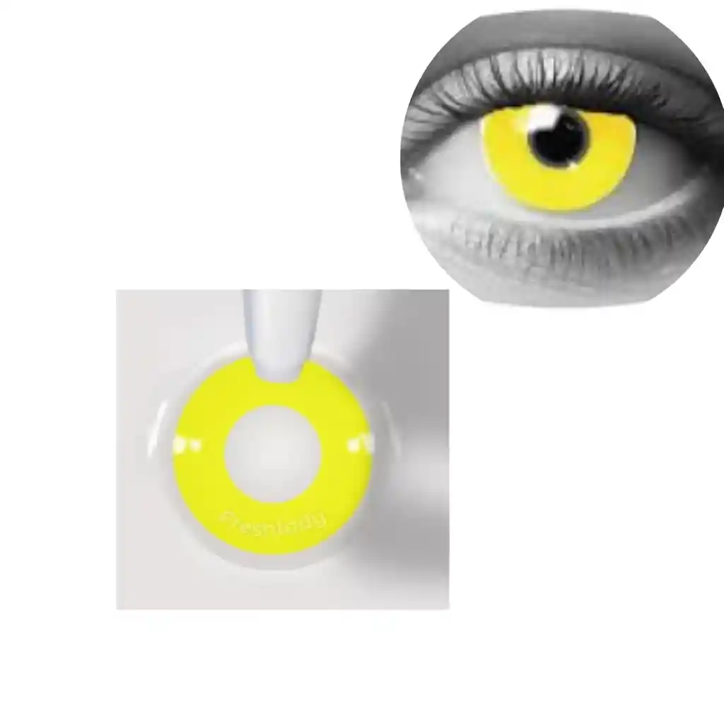Halloween Lentes De Contacto Amarillo
