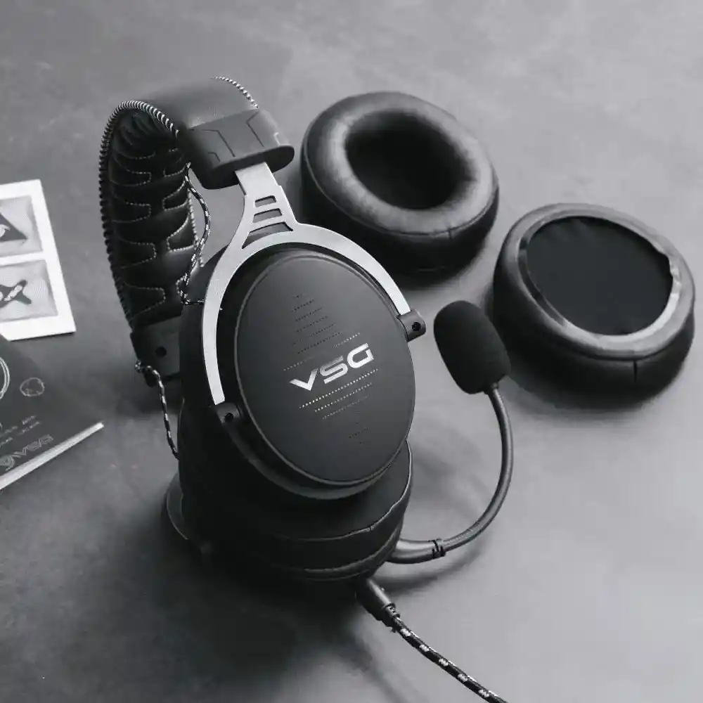 Diadema Gamer Alta Calidad Enigma Vsg / Sonido Envolvente / Almohadilla Intercambiable