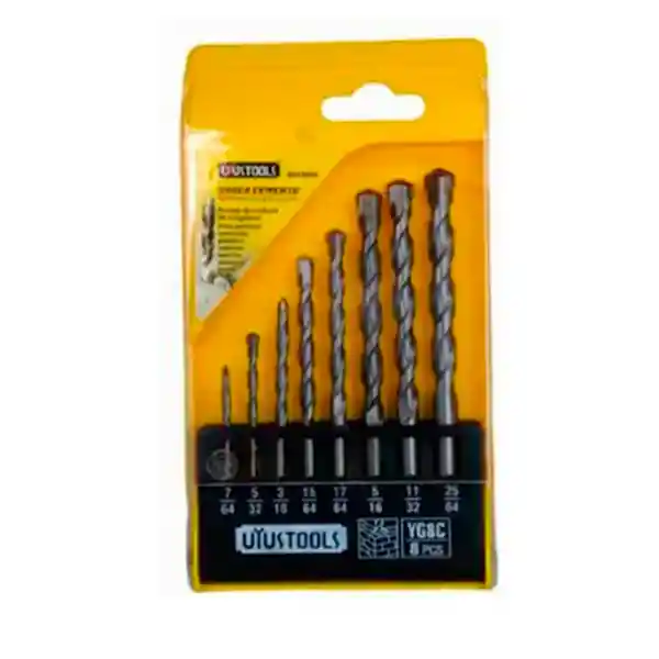 Brocas Para Concreto,plastico,marmol,ladrillo,piedra 8 Pc