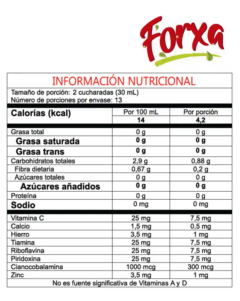 Forxa De Saudavel Noni Borojó Y Maca