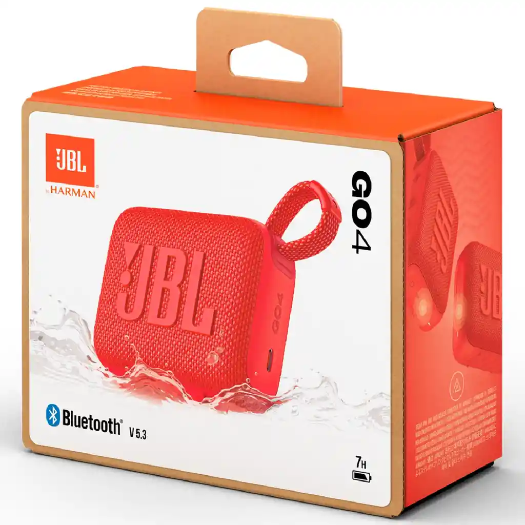 Jbl Go 4 Parlante Bluetooth Ip67 - 7 Hrs Rojo