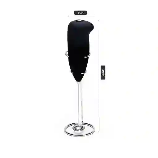 Espumador De Leche De Mano Con Soporte Batidor Portátil