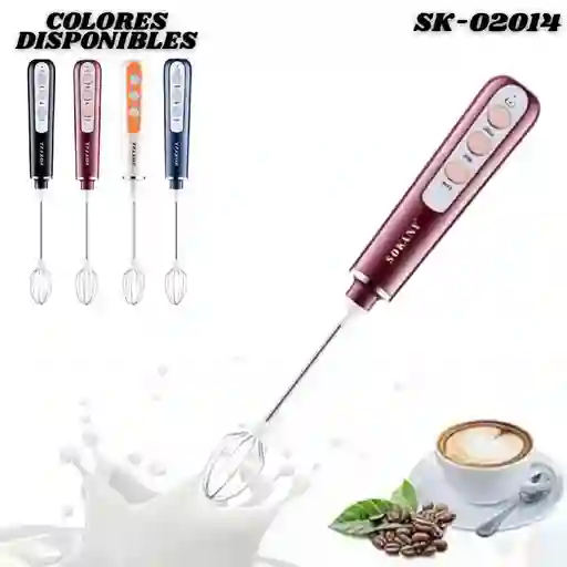 Mezclador Batidor Espumador Electrico Recargable Sokany Sk-02014