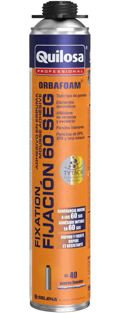 Espuma Fijación 60 Segundos 750 Ml Para Pistola