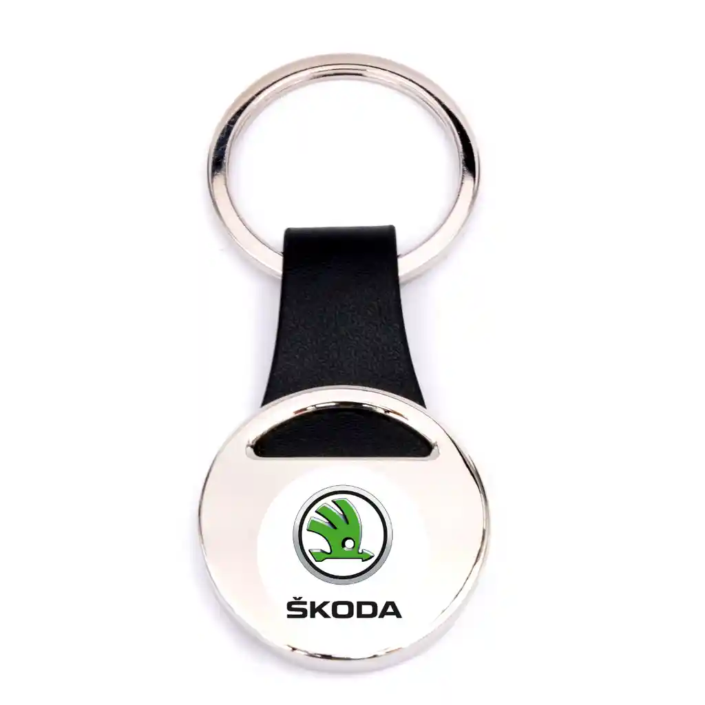 Llavero Skoda Carro Metálico, De Lujo