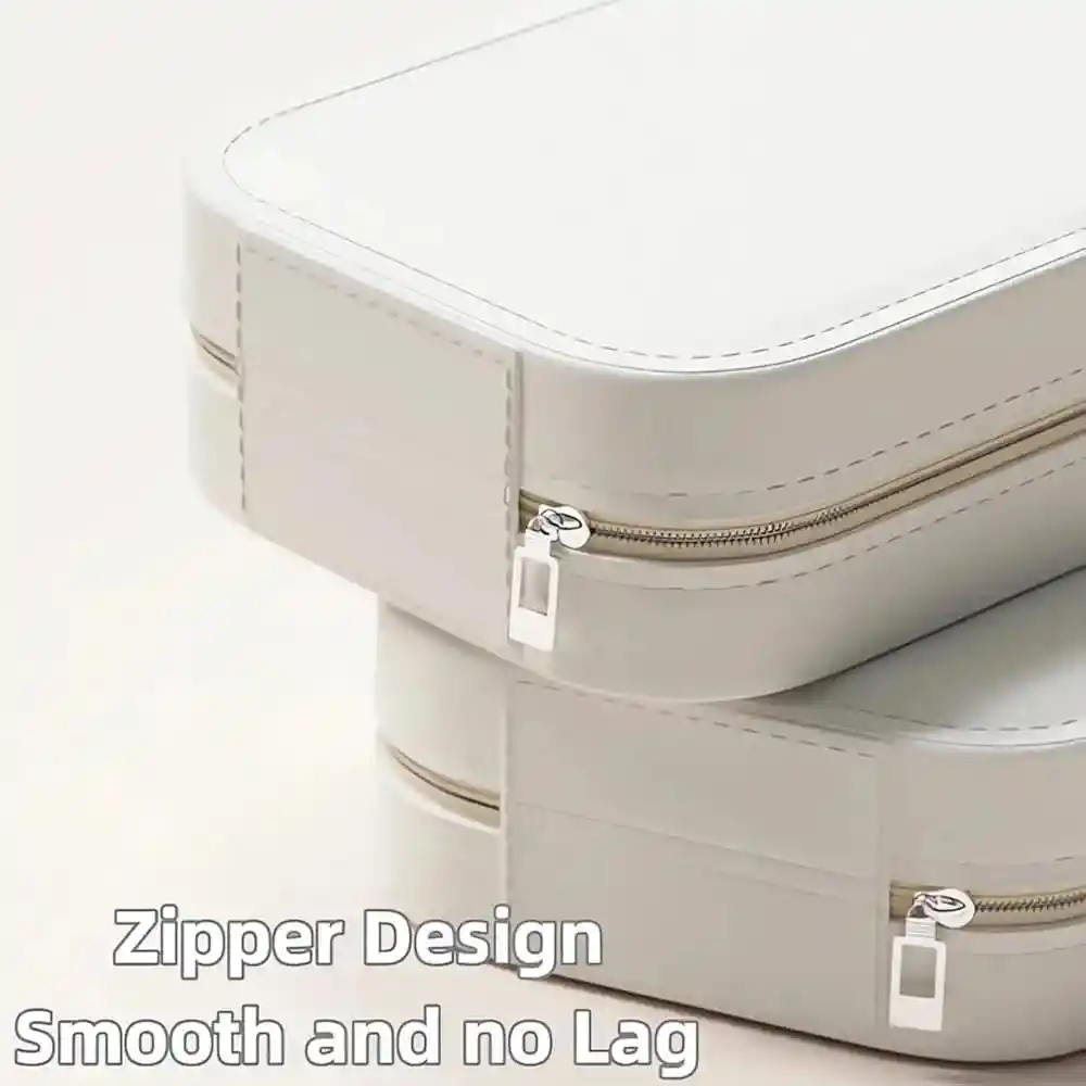Joyero Cosmetiquera Organizador Luz Led Espejo Recargable