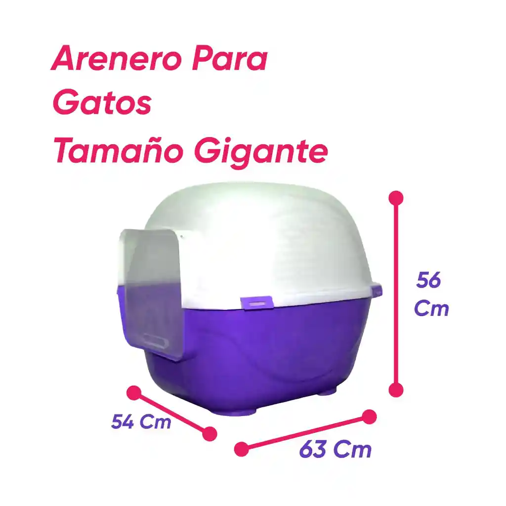 Baño Para Gatos Gigante Mas 6 Kg Arena Celeste