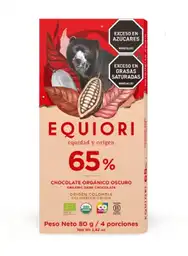 Bar De Choco 65%x80g Equiori