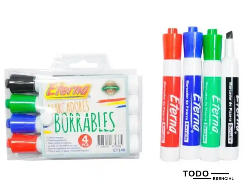 Marcadores Borrables Eterna X4