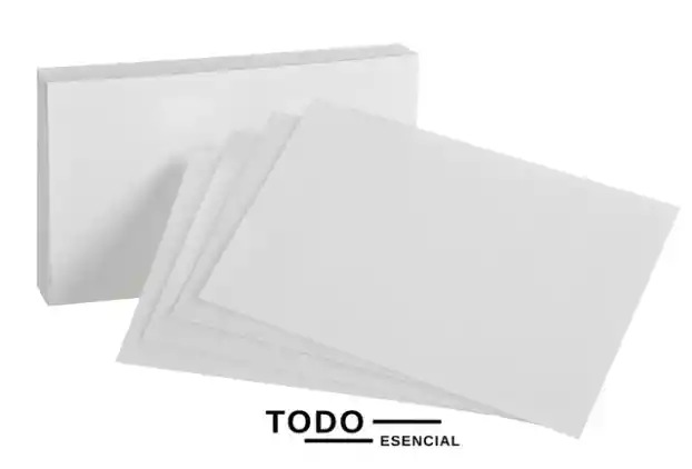 Fichas Bibliográficas Blanca X50