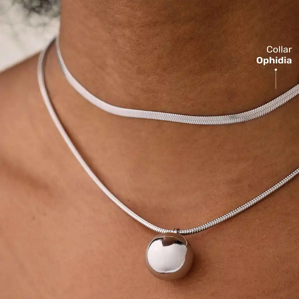 Collar Ophidia / Plateado
