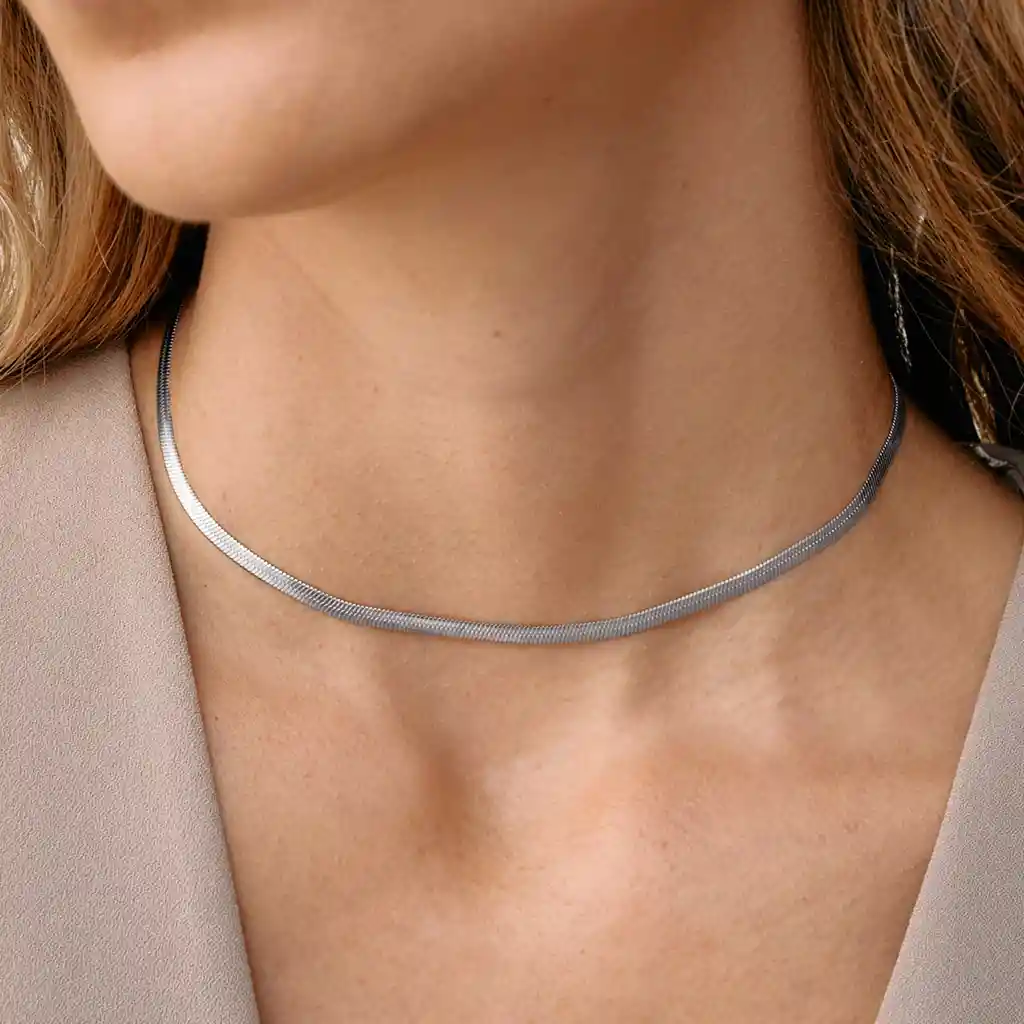 Collar Ophidia / Plateado