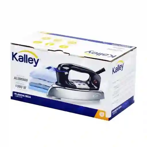 Plancha Seca Kalley En Aluminio Color Negra/plateada