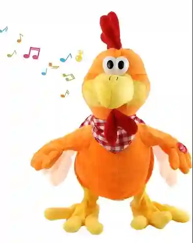 Juguete Peluche Gallo Musical Interactivo