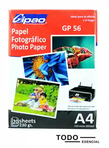Papel Fotográfico 230gr X 20 Hojas